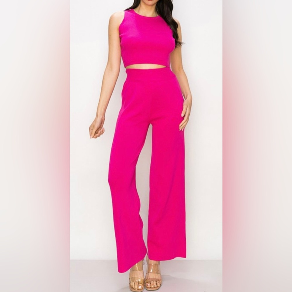 NWOT Rivir Pink Knit Set